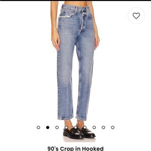 Agolde 90s crop in hooked size 23